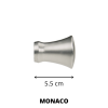 CURTAIN ROD WITH THE GROOVE Ø19 CHROM - MAT - Image 3