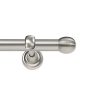 CURTAIN ROD WITH THE GROOVE Ø19 CHROM - MAT