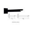 SINGLE STICK SQUARE CORNICE BLACK - Image 2