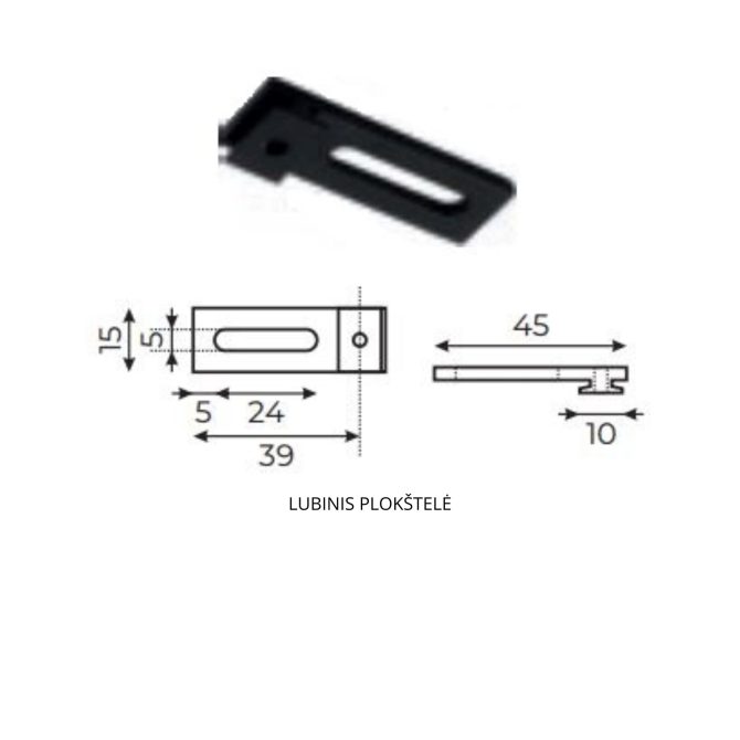 TWO-STICK SQUARE CORNICE WITH GROOVE, BLACK - Image 4
